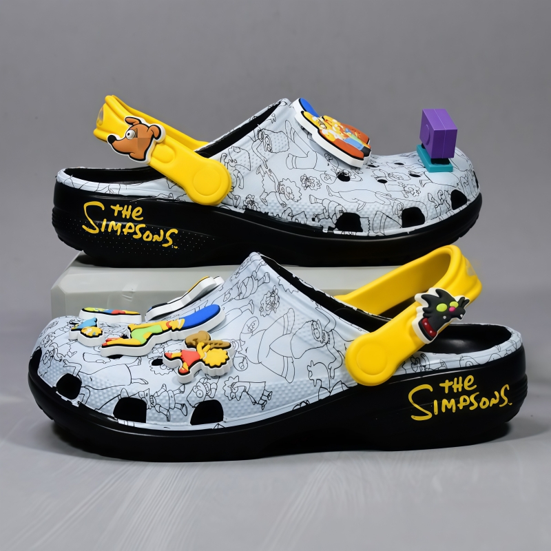 Summer Clothing Wraps - Klapki z motywem kreskówki anime Simpsonowie,