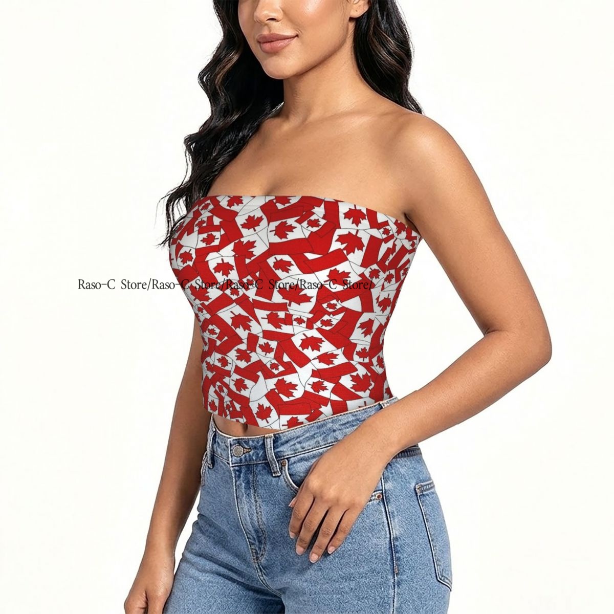Summer Clothing Women Canada - Damski krótki top typu tuba bez