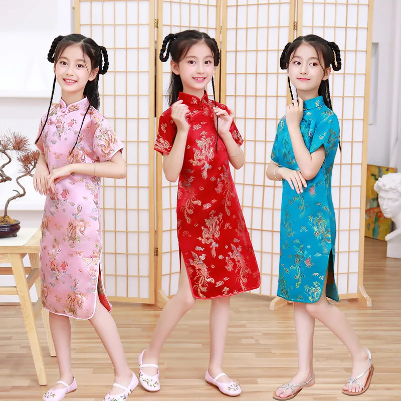 Letnie dziecięce Cheongsam now – Summer Clothing Baby Girl recenzja i cena